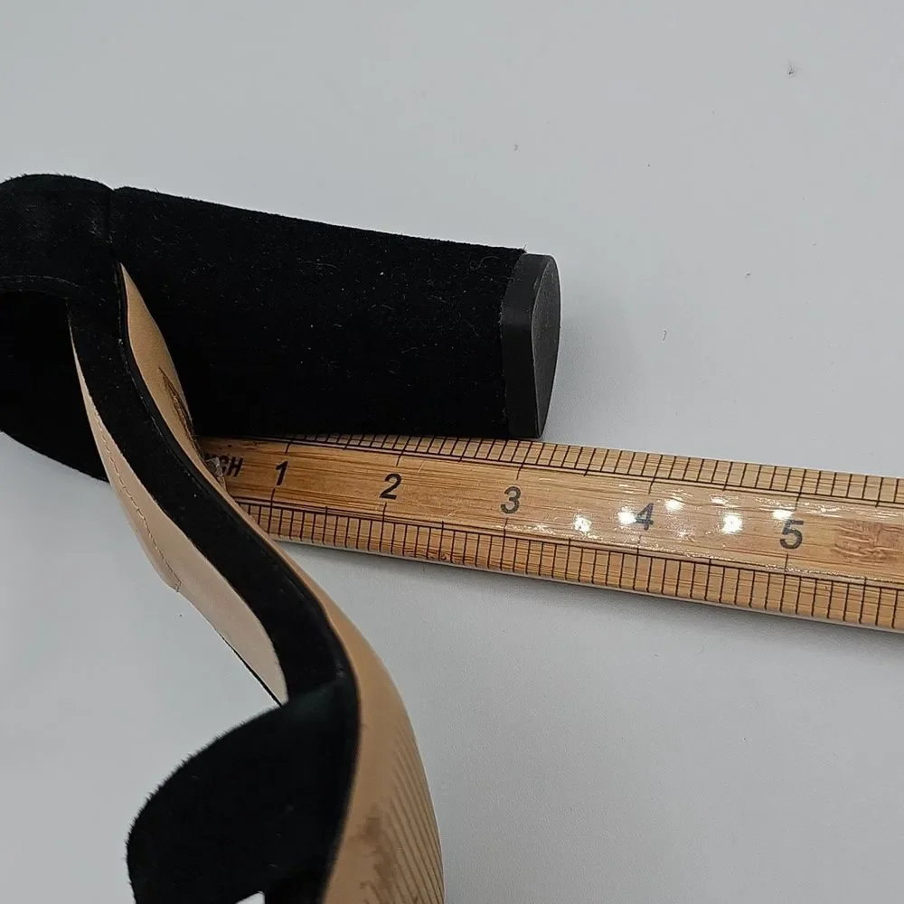 ALDO Women 6 Lussa High heel sandal In Black Faux Suede